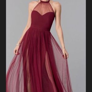 Prom dress in WINE
